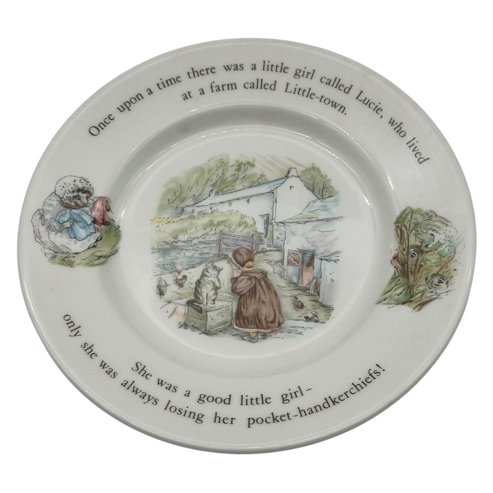 Wedgwood Beatrix Potter Mrs Tiggy-Winkle 6.75" Collector Plate Made in England